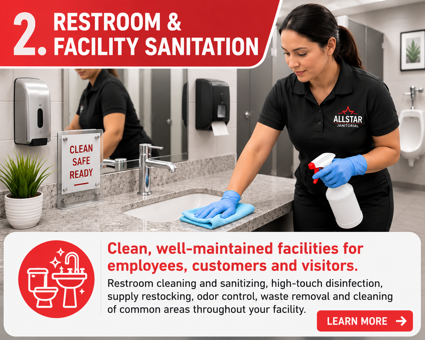 facility and restroom sanitation